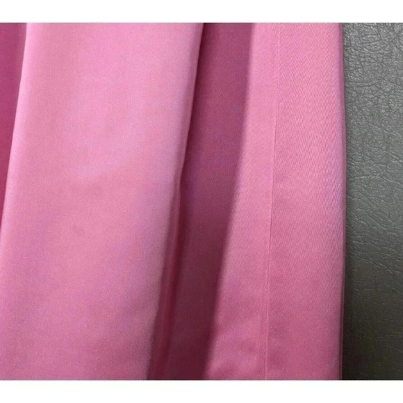 Vintage 1960s Pink Floor Length Gown Dress Bow Maxi Barbie Retro Bridesmaid 60s - Picture 15 of 16